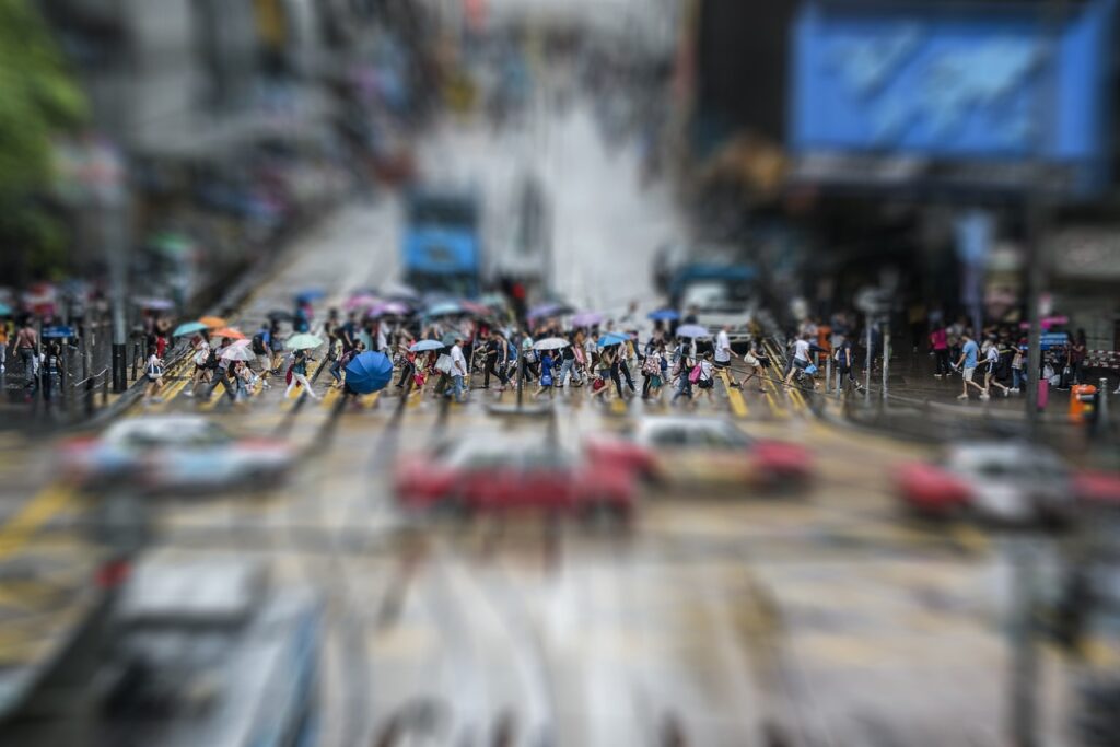 crowd, hong kong, people